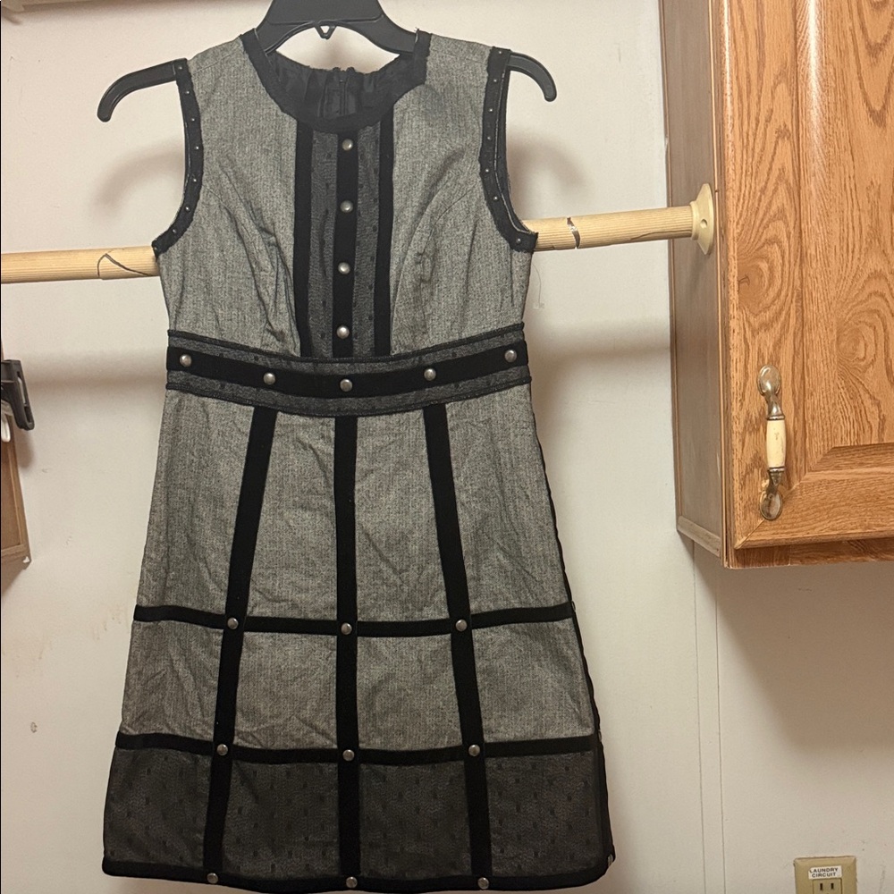 Anna Sui Black and Gray Dress